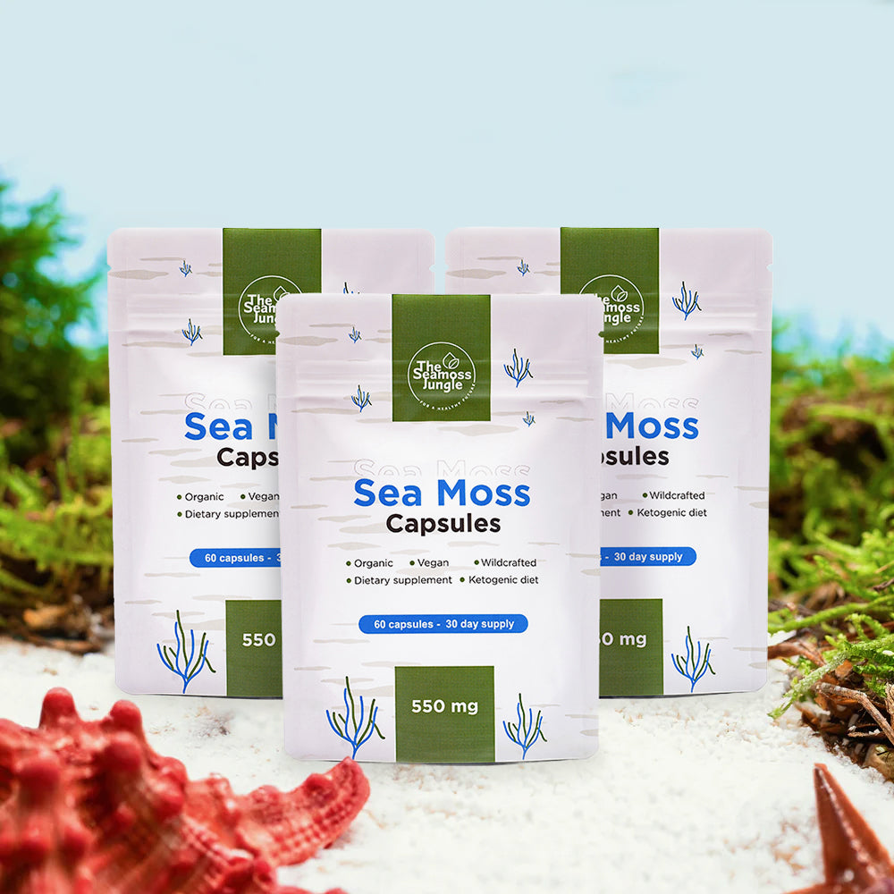 Kapsułki Sea Moss – zestaw 3 sztuk